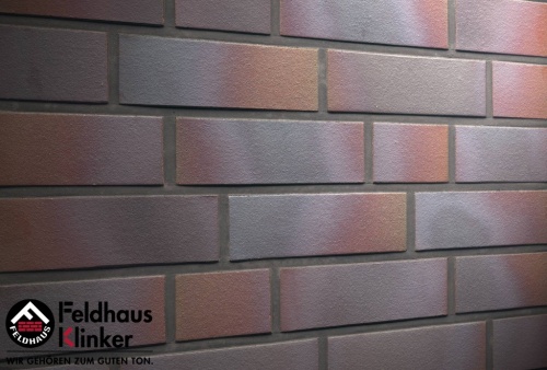 Фасадная плитка ручной формовки Feldhaus Klinker R386 cerasi maritim negro, 240*71*14 мм